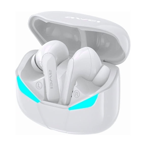 awei T35 Bluetooth V5.0 Ture Wireless Sports Game Dual Mode IPX5 Waterproof TWS Headset with Charging Case