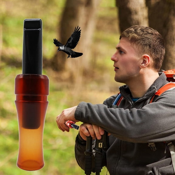 awjaisca 1/2Pcs Outdoor Crow Caller Whistle Portable Lightweight Hunting Realistic Sound Turkey Locator Raven Bird Animal Call Luring Attracting Whistle