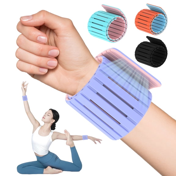 awjaisca 1 Pair Sports Weighted Bangles Magnetic Adjustable Men Women Ankle Wrist Weights Running Walking Yoga Pilates Gym Arm Leg Workout Bracelet