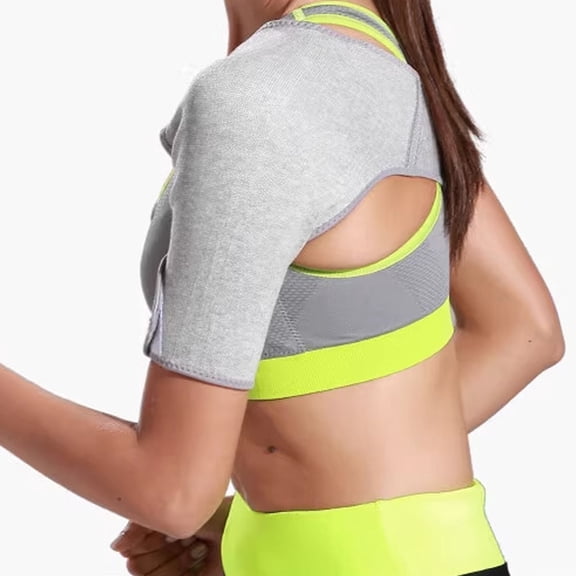 awjaisca Adjustable Sports Shoulder Brace Breathable Injury Recovery Rotator Cuff Shoulder Support Pain Relief Men Women Shoulder Compression Strap