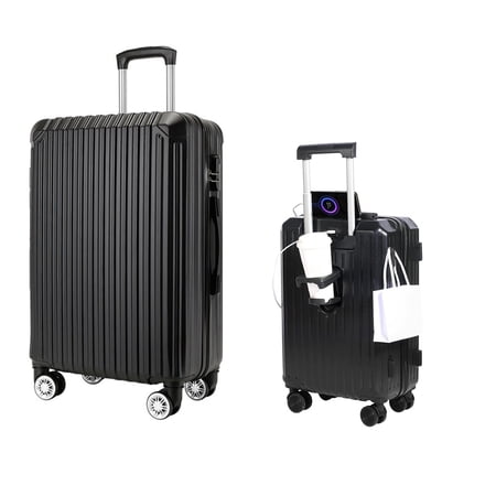 axGear 22 & 28 Inch Luggage Carry On USB Port Cup Holder Password Lock Spinner Wheel