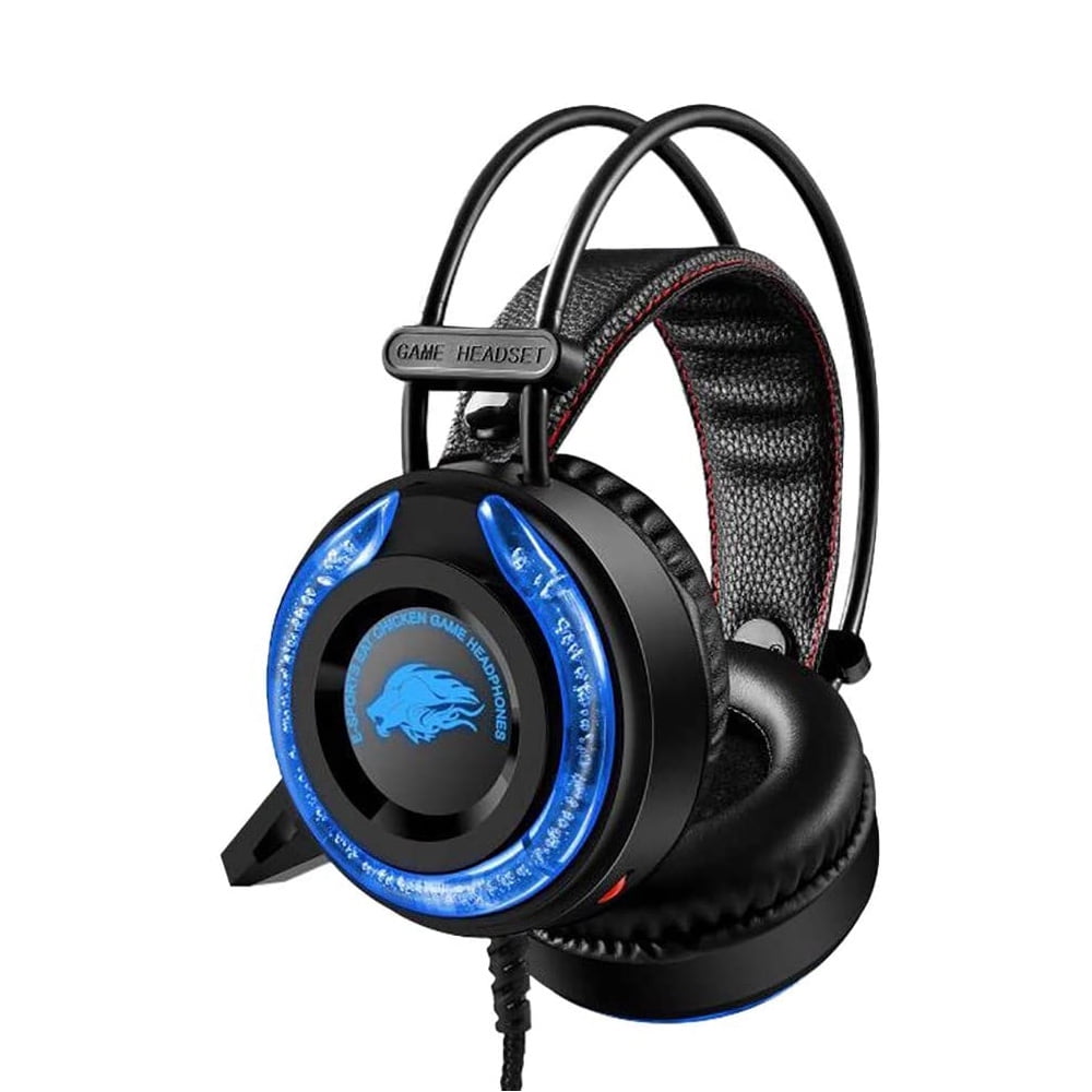 axGear 3.5mm Wired Gaming Stereo Headset Wired Over Ear Gaming Noise Cancelling LED