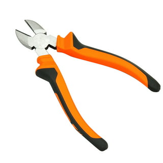NWS 6.25 Long Flat Nose Pliers - TitanFinish - SoftGripp, Tethered  Attachment