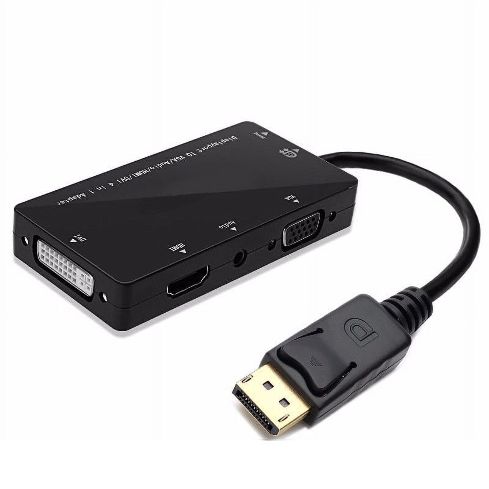 axGear DisplayPort 1.2a to 4K HDMI Dual Link DVI VGA Passive Adapter 4 ...