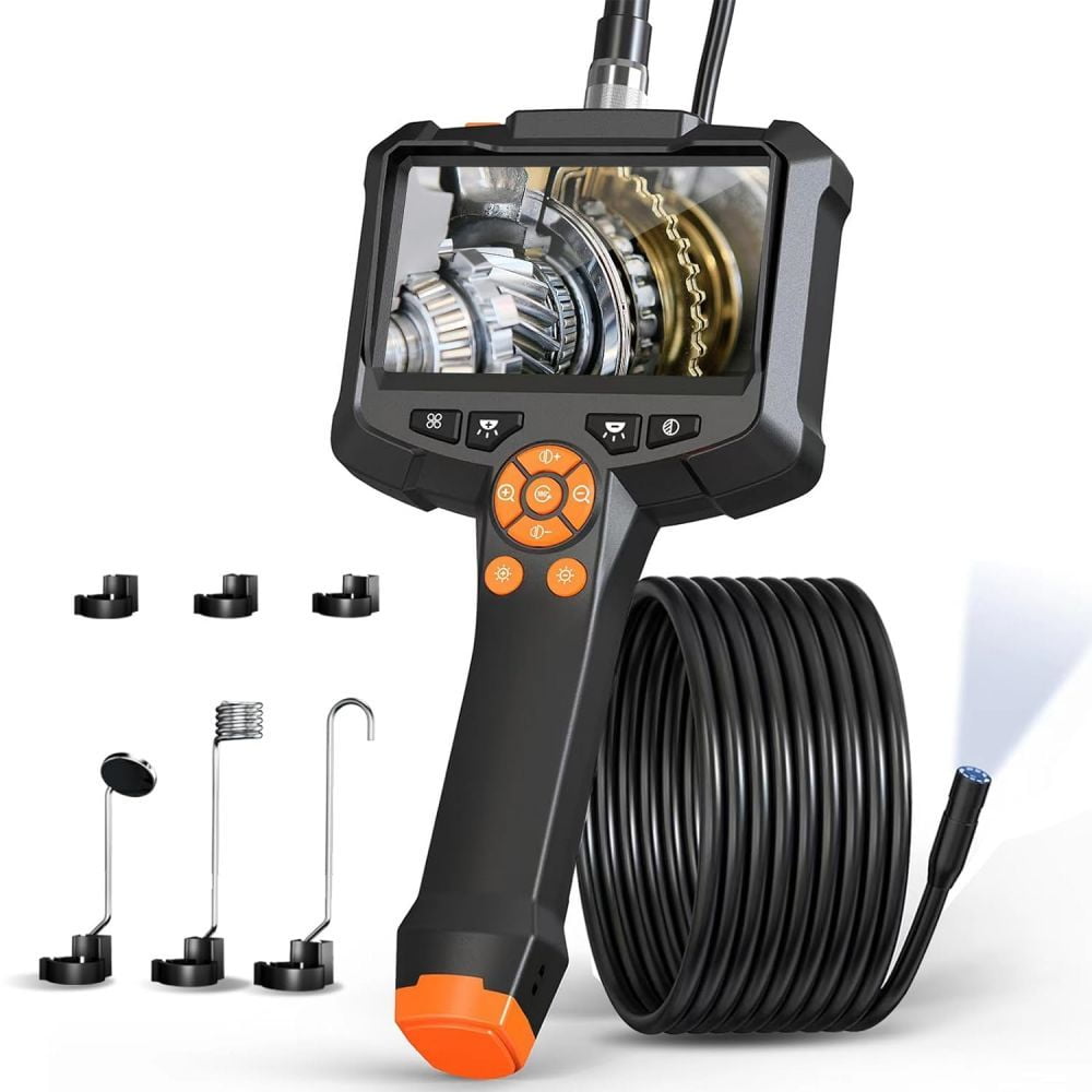 axGear Endoscope Inspection Camera 4.3 Inch Screen Industrial Waterproof 33Ft Snake
