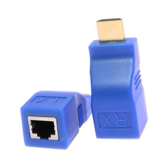 axGear HDMI 1080P 30M Extender Over Ethernet LAN CAT5e CAT6 Network Cable 100Ft Adapter