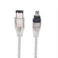 thumbnail image 1 of axGear IEEE Firewire 1394 Cable 4 Pin to 6 Pin 4-6 Pin link Cable Wire 2.5 Ft, 1 of 8
