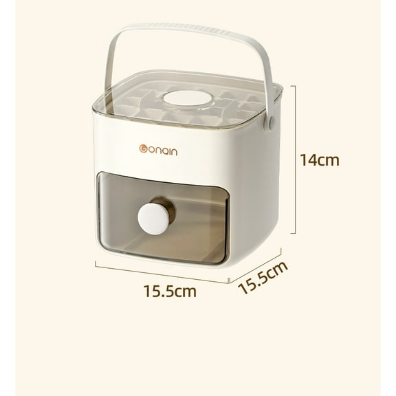 axGear Ice Cube Maker Box Portable Storage Tray with Cover