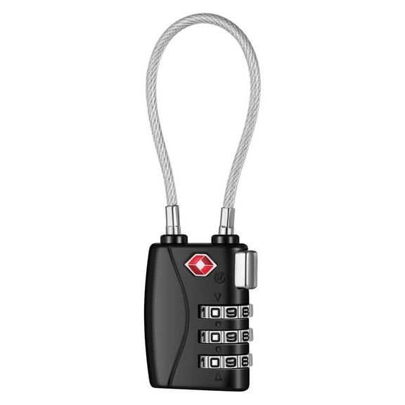 axGear Password Lock TSA 719 Approved Travel Luggage 3 Digit Chain Lock