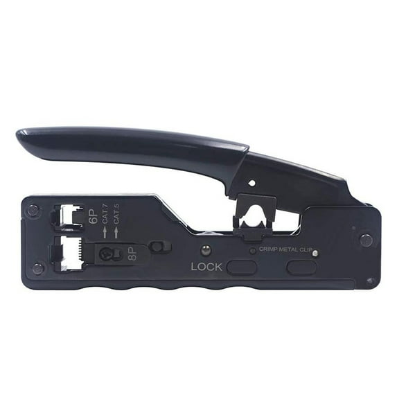 axGear RJ45 RJ11 RJ12 Network Ethernet Cable Crimping Tool Compact Modular Crimper