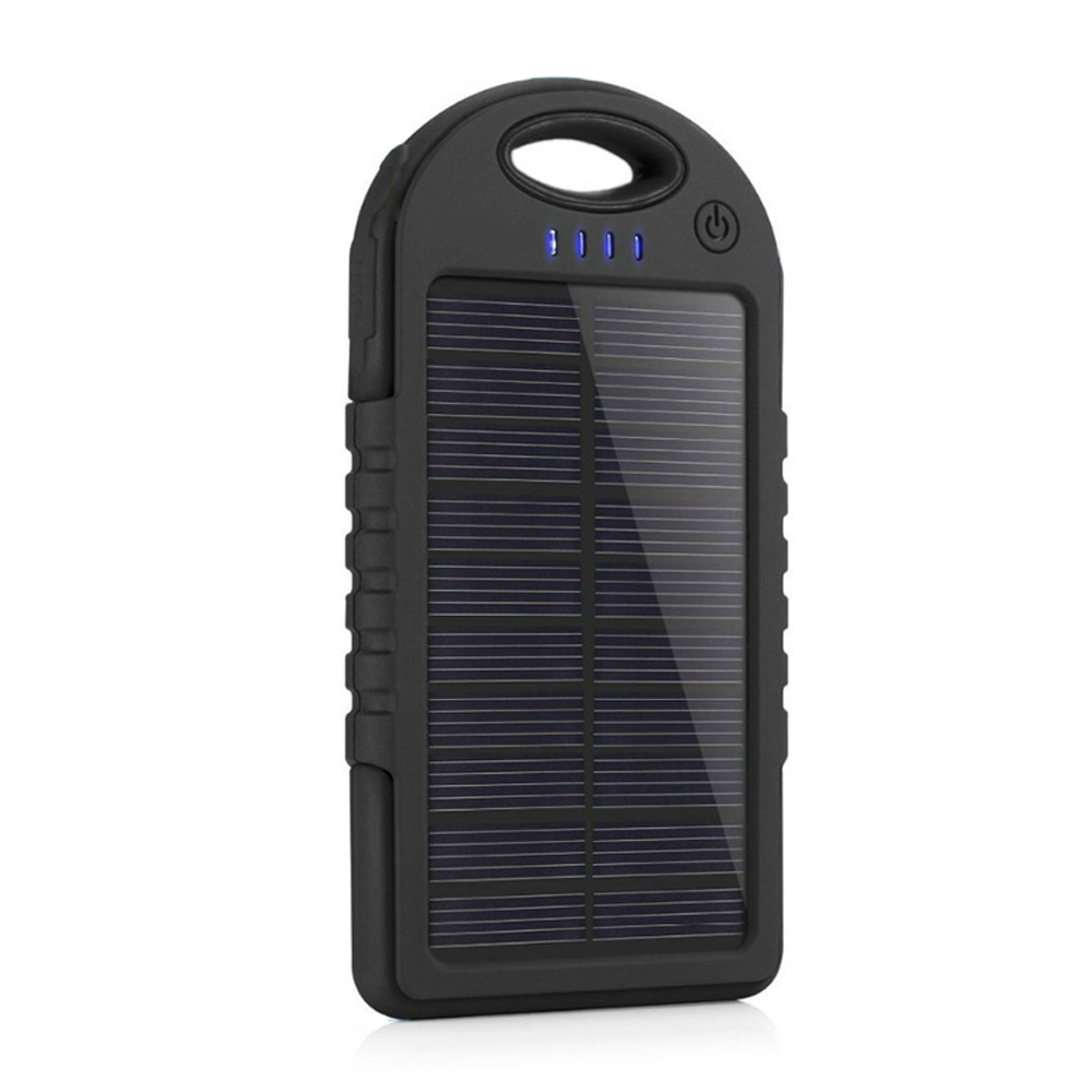 axGear Solar Panel Charger 5000mAh Portable Charger Backup External Battery Power Pack