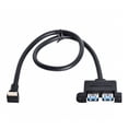 thumbnail image 1 of axGear USB 3.1 Front Panel Header Key-B to Dual USB 3.0 Female Extension Cable 50cm, 1 of 5