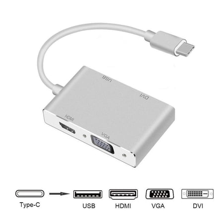 axGear USB-C to HDMI / DVI / VGA External Graphics Video Card Adapter USB 3.0 4K x 2K