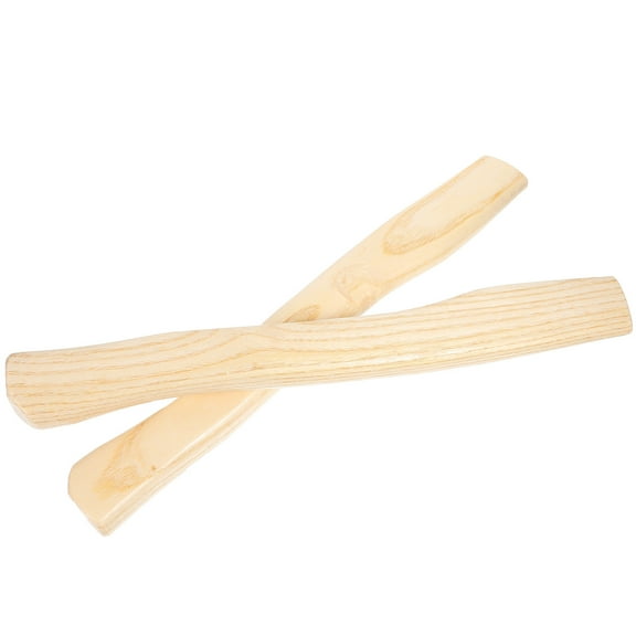 LABSERRON Handle Replacement Handles Beige Wood 2Pcs 14.96X1.38X0.59In