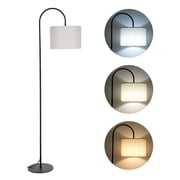 Modern Standing Lamp, Floor Lamp for Living Room, Hanging Shade and 3 Color Temperatures 12W Bulb for Bedroom, Study Room, Office