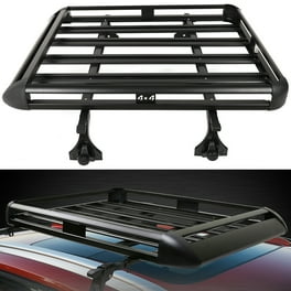 Goplus14 Cubic Feet Cargo Box Dual-sided Opening Rooftop Carrier w/Car  Trunk Organizer 