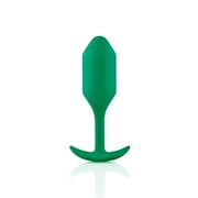 b-Vibe Snug Plug 2 Weighted Silicone Anal Plug Green