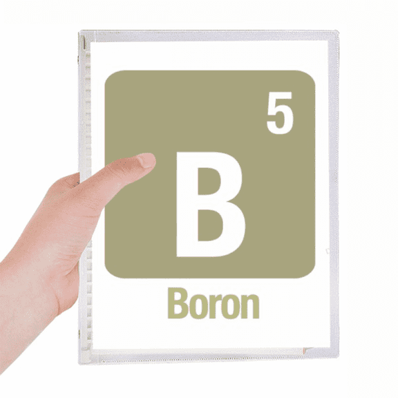 b boron checal element science notebook loose diary refillable journal statiry
