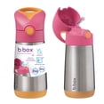 thumbnail image 1 of b.box 12 oz Insulated Kids Water Bottle, Stainless Steel, Leakproof - Strawberry Shake, 1 of 9