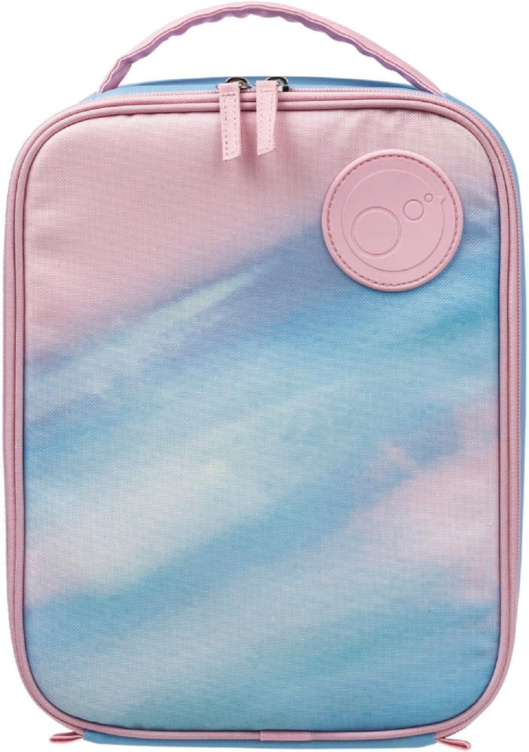 b.box Insulated Lunch Bag: Durable, Jumbo Thermal Tote. Fits Oversized Lunch Kids Bag. Toddler's School Pouch. Machine Washable, Eco-Friendly. Made from Recycled Materials (Morning Sky)