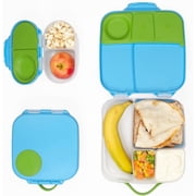 b.box Kids Lunch & Snack Containers. 3-Pack Set Includes Matching Oversized Bento Lunch Box, Mini Meal Boxes for Kids and Toddlers. School Supplies Ocean Breeze