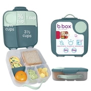 b.box Large Lunch Box for Kids, Bento Box with Ice Pack, Leakproof - Emerald Forest