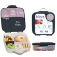thumbnail image 1 of b.box Large Lunch Box for Kids, Bento Box with Ice Pack, Leakproof - Indigo Rose, 1 of 9