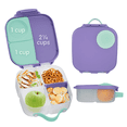 thumbnail image 1 of b.box Mini Lunch Box for Kids: Bento Box, Lunch Snack Container Ages 3+, BPA Free (Lilac Pop, 4¼ Cup Capacity), 1 of 6