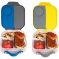 thumbnail image 1 of b.box Mini Lunch Box for Kids: Bento Box, Lunch Snack Container Ages 3+, BPA Free (Blue Slate + Lemon Sherbet, 4¼ Cup Capacity), 1 of 6