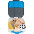 thumbnail image 1 of b.box Lunch Box for Big Eaters All Ages - 8.5 Cup Leak Proof Bento Box with 4 Compartments, School Lunch Container with Ice Pack, Dishwasher Safe, BPA-Free - Blue Blaze, 1 of 7
