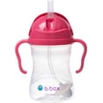 thumbnail image 1 of b.box Sippy Cup with Weighted Straw. Leak & Spill Proof. Easy Grip. BPA Free, Dishwasher Safe. Sip from Any Angle. Ideal for Babies 6m+ to Toddlers. (Raspberry, 8oz), 1 of 6