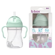 b.box Sippy Cup with Weighted Straw for Toddlers, Leakproof, 8oz - Pistachio