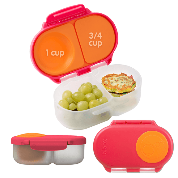 b.box Snack Box - Snack Containers for Kids & Toddlers, Mini Bento Box, BPA free – Strawberry Shake, 1 3/4 Cup
