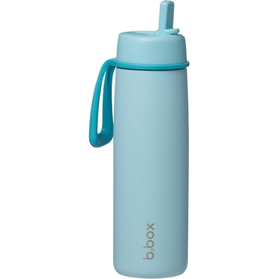 b.box Triple Insulated 23oz Water Bottle w/ Stainless Steel Straw. 44 Hours Cold. Leak Proof Tumbler with Lid and Straw for Travel, Gym & School. BPA Free Sports Water Bottles.