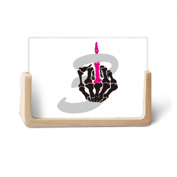 b finger emotion photo wooden photo frame tabletop display