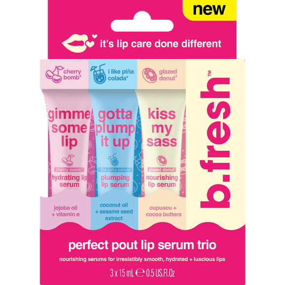B. fresh Perfect Pout Nourishing Lip Serum Trio 3 x .05 floz