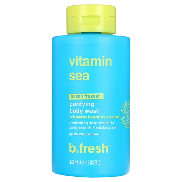 b.fresh vitamin sea - nourishing body wash, 16 fl oz