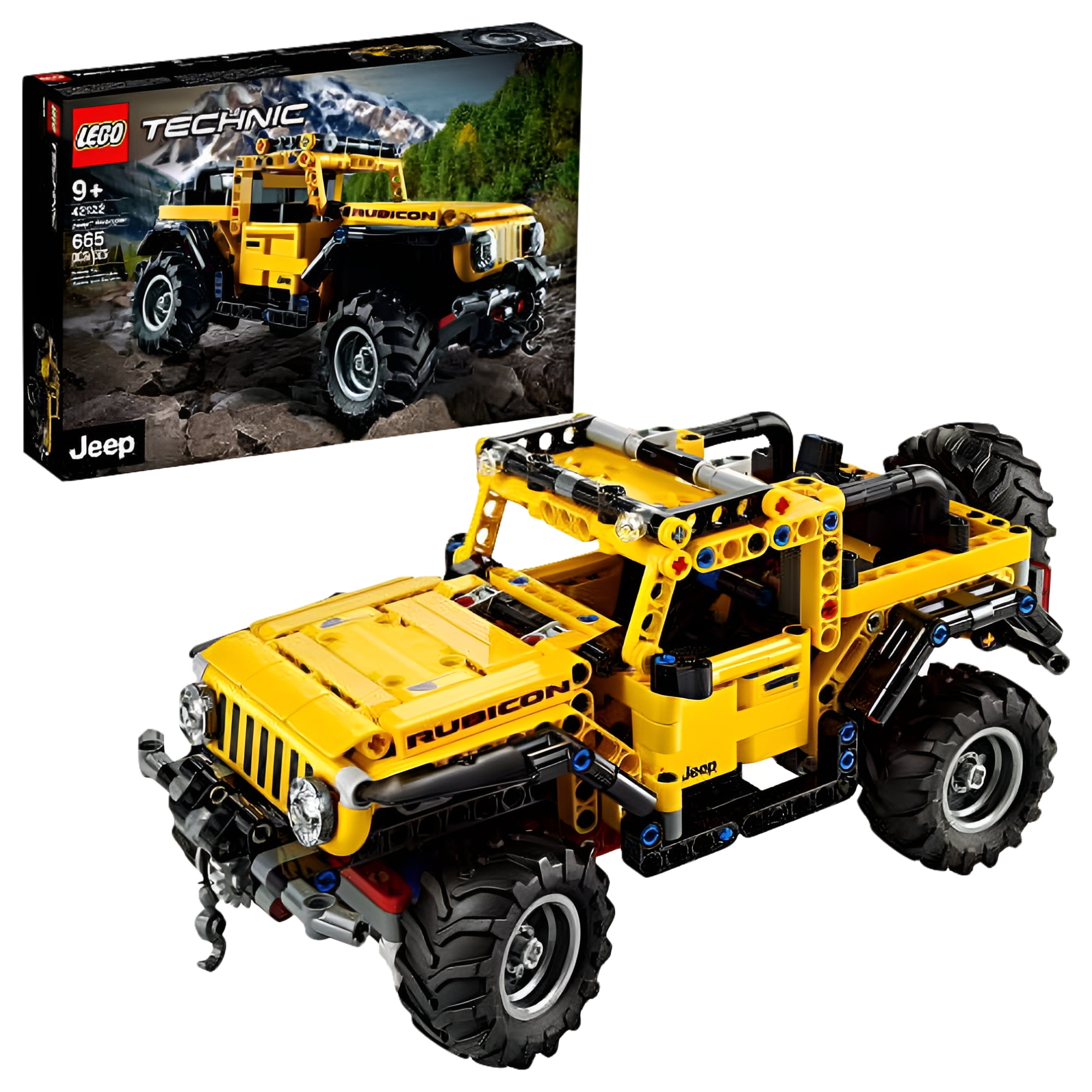b & h Switzerland LEGO Technic Jeep Wrangler Kids' Block Building Set, 665 Pieces
