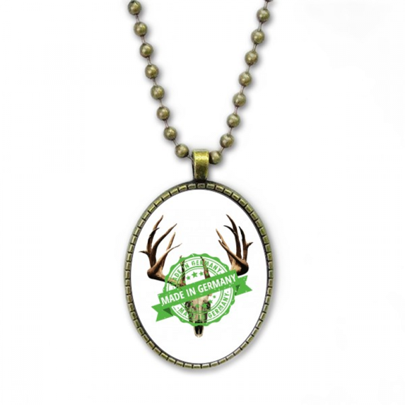 b horn made germany art deco fashion necklace vintage chain bead pendant jewelry collection