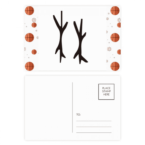 b inscription chinese surname character lin basketball postcard set thanks card mailing side 20pcs