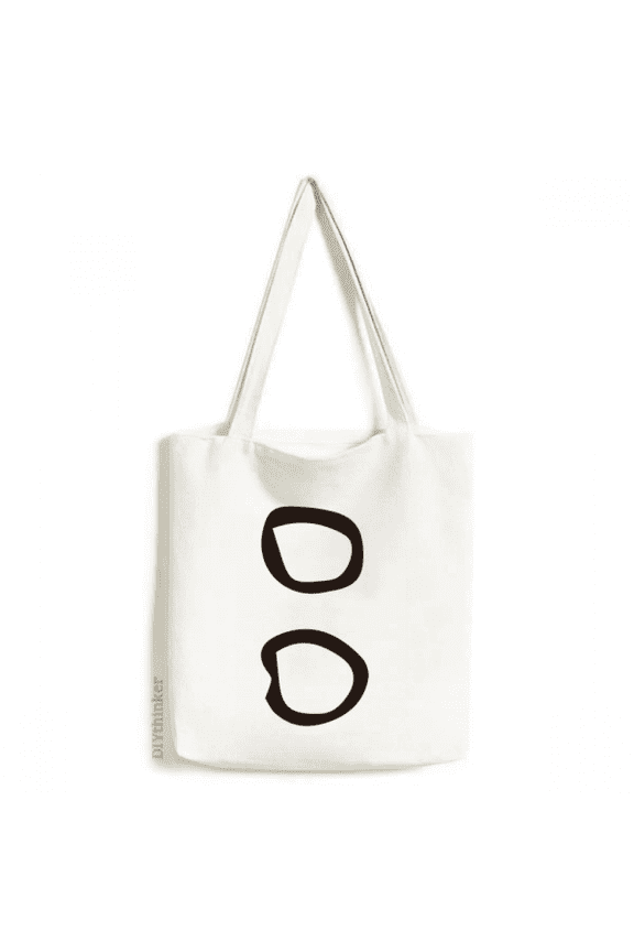 b inscription chinese surname character tote canvas bag shopping satchel casual handbag