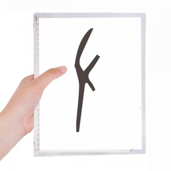 b inscription chinese surname character zuo notebook loose diary refillable journal statiry