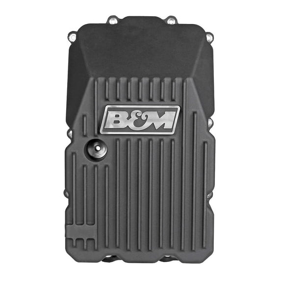 b&m b32-70393 cast alum trans pan