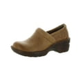 B.O.C. Womens Peggy Leather Slip On Clogs