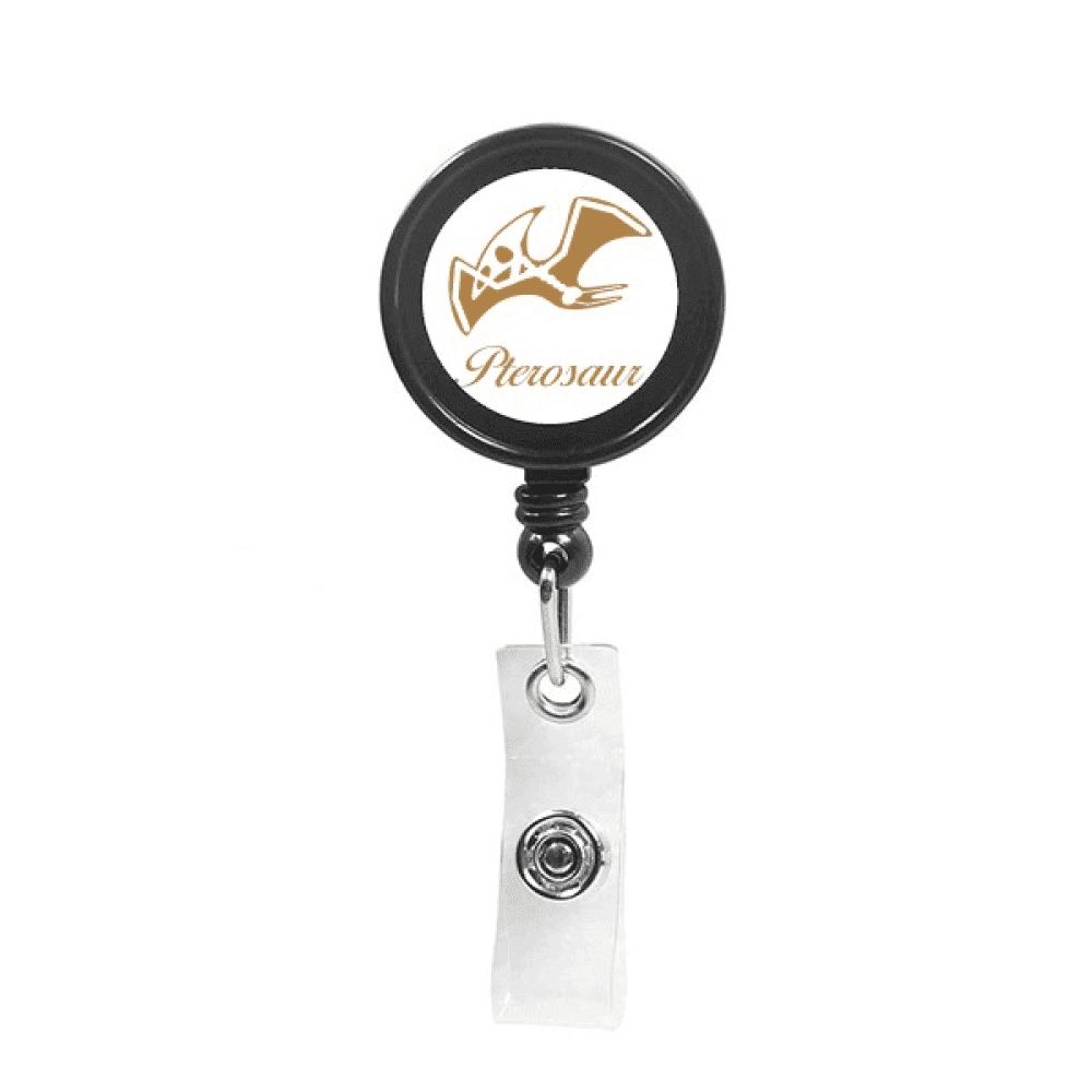b pterosaur b art deco  fashion Retractable Keychain Badge Holder ID Badge