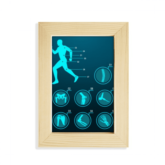 b structure human illustration desktop display photo frame picture art painting 5x7 inch