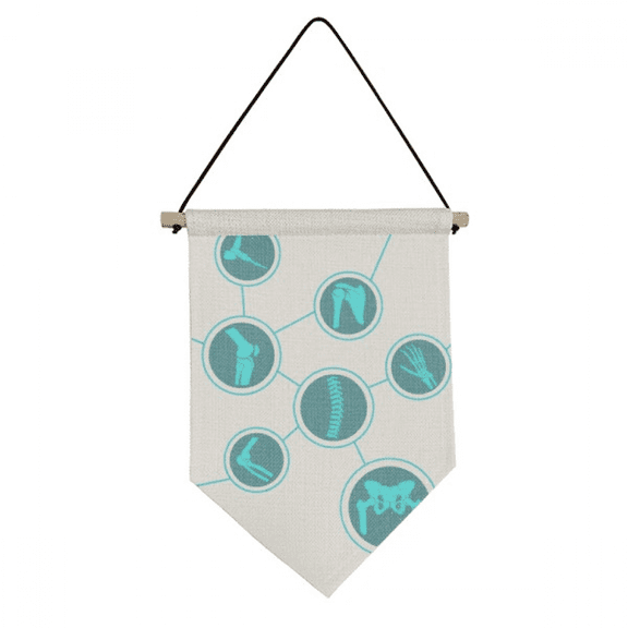 b structure illustration human Canvas Flag Hanging Wall Art Decor Banner