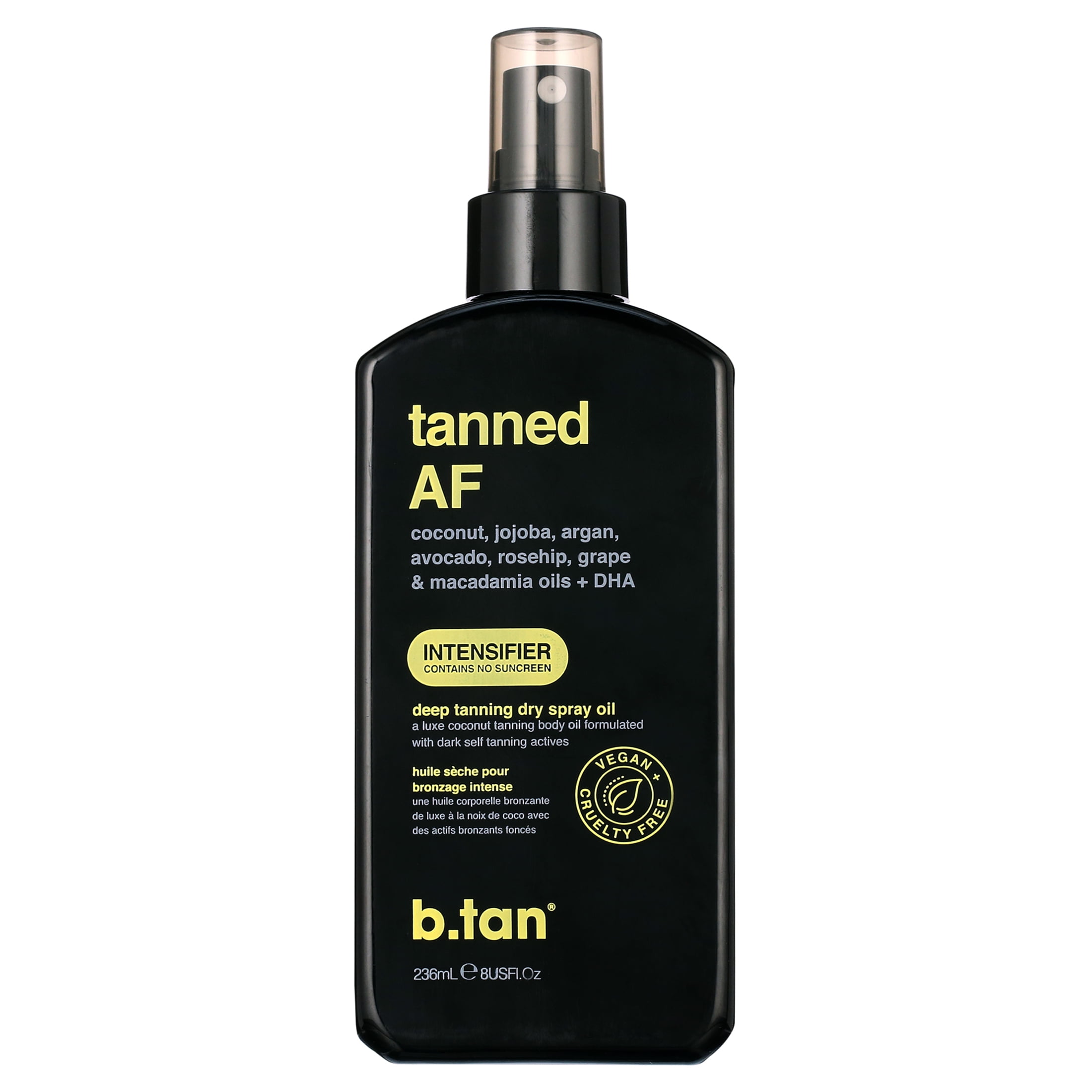 b.tan tanned AF intensifier tanning oil, 8 fl 0z