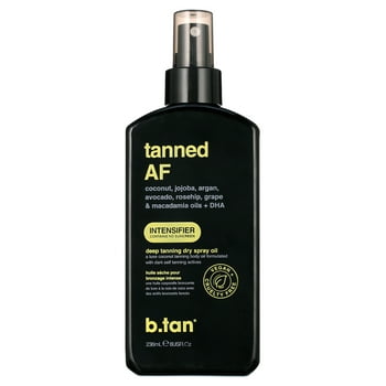 b.tan tanned AF - intensifier tanning oil, 8 fl 0z