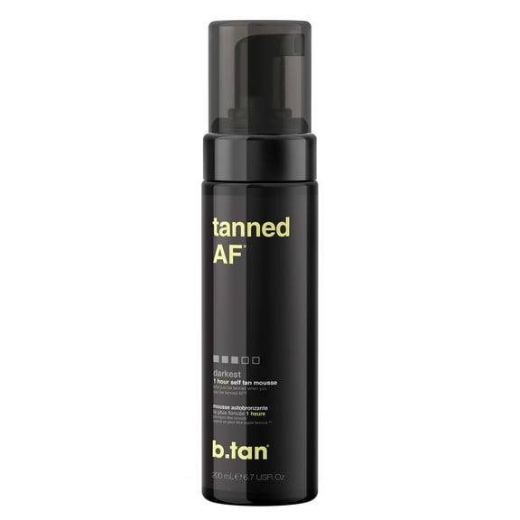 b.tan tanned AF - self tan mousse, 6.7 fl oz